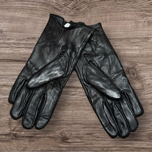 Igloos Black Leather Women’s Gloves NWT - Picture 3 of 5